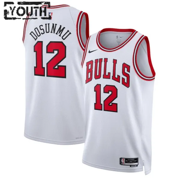 Nike Chicago Bulls Ayo Dosunmu 12 Lasten Pelipaita Association Edition Swingman Valkoinen Nike Chicago Bulls Ayo Dosunmu 12 Lasten Pelipaita Association Edition Swingman Valkoinen