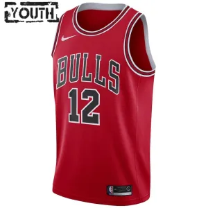 Nike Chicago Bulls Ayo Dosunmu 12 Lasten Pelipaita Icon Edition Swingman Punainen