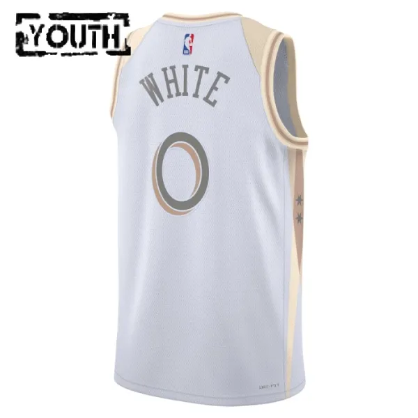 Nike Chicago Bulls Coby White Lasten Pelipaita City Edition 2024-25 Swingman Valkoinen