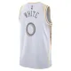 Nike Chicago Bulls Coby White Miesten Pelipaita City Edition 2024-25 Swingman Valkoinen