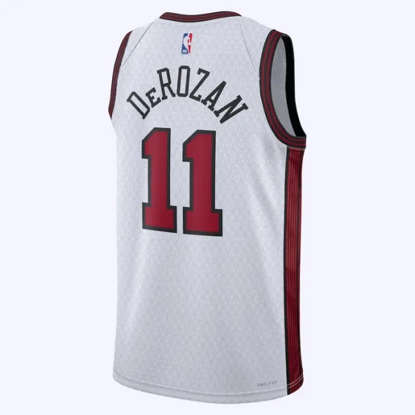 Nike Chicago Bulls Demar Derozan 11 Miesten Pelipaita City Edition 2022-23 Swingman Valkoinen