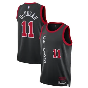 Nike Chicago Bulls DeMar DeRozan 11 Miesten Pelipaita City Edition 2023-24 Swingman Musta