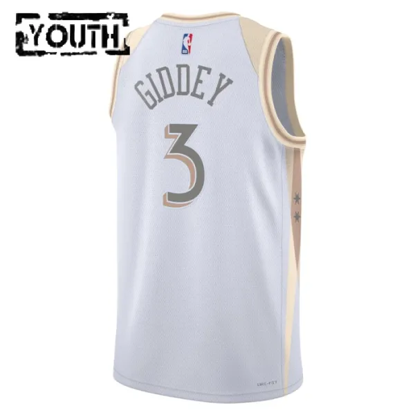 Nike Chicago Bulls Josh Giddey Lasten Pelipaita City Edition 2024-25 Swingman Valkoinen