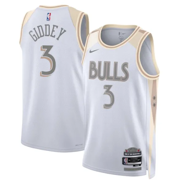 Nike Chicago Bulls Josh Giddey Miesten Pelipaita City Edition 2024-25 Swingman Valkoinen Nike Chicago Bulls Josh Giddey Miesten Pelipaita City Edition 2024-25 Swingman Valkoinen