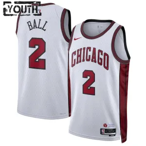 Nike Chicago Bulls Lonzo Ball 2 Lasten Pelipaita City Edition 2022-23 Swingman Valkoinen