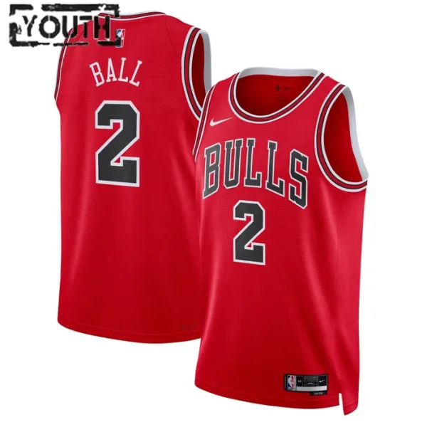 Nike Chicago Bulls Lonzo Ball 2 Lasten Pelipaita Icon Edition Swingman Punainen Nike Chicago Bulls Lonzo Ball 2 Lasten Pelipaita Icon Edition Swingman Punainen