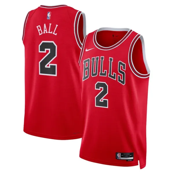 Nike Chicago Bulls Lonzo Ball 2 Miesten Pelipaita Icon Edition Swingman Punainen Nike Chicago Bulls Lonzo Ball 2 Miesten Pelipaita Icon Edition Swingman Punainen