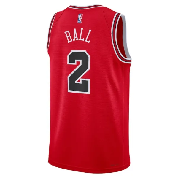 Nike Chicago Bulls Lonzo Ball 2 Miesten Pelipaita Icon Edition Swingman Punainen