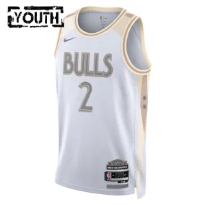 Nike Chicago Bulls Lonzo Ball Lasten Pelipaita City Edition 2024-25 Swingman Valkoinen