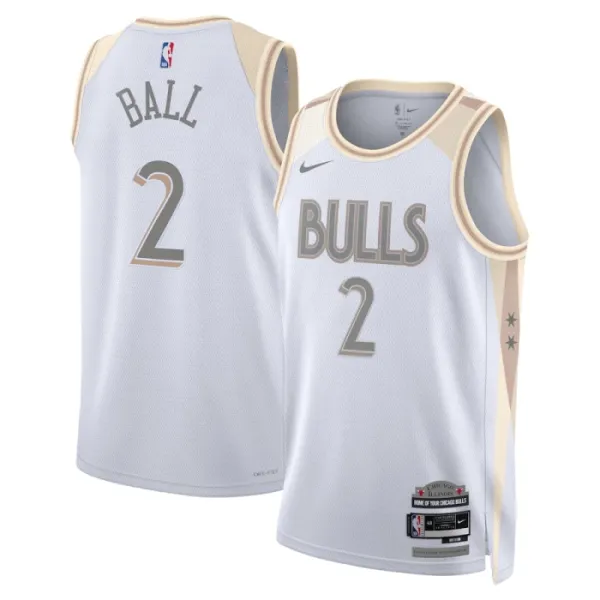 Nike Chicago Bulls Lonzo Ball Miesten Pelipaita City Edition 2024-25 Swingman Valkoinen Nike Chicago Bulls Lonzo Ball Miesten Pelipaita City Edition 2024-25 Swingman Valkoinen