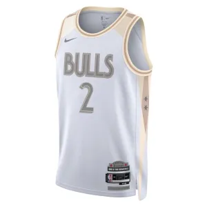 Nike Chicago Bulls Lonzo Ball Miesten Pelipaita City Edition 2024-25 Swingman Valkoinen
