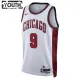Nike Chicago Bulls Nikola Vucevic 9 Lasten Pelipaita City Edition 2022-23 Swingman Valkoinen