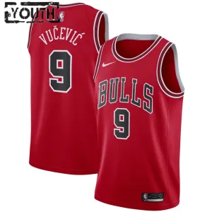 Nike Chicago Bulls Nikola Vucevic 9 Lasten Pelipaita Icon Edition Swingman Punainen