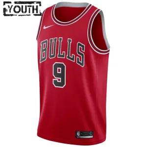 Nike Chicago Bulls Nikola Vucevic 9 Lasten Pelipaita Icon Edition Swingman Punainen