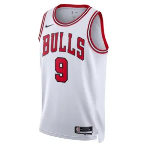 Nike Chicago Bulls Nikola Vucevic 9 Miesten Pelipaita Association Edition Swingman Valkoinen