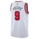 Nike Chicago Bulls Nikola Vucevic 9 Miesten Pelipaita Association Edition Swingman Valkoinen