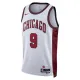 Nike Chicago Bulls Nikola Vucevic 9 Miesten Pelipaita City Edition 2022-23 Swingman Valkoinen