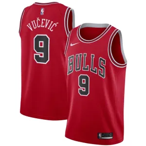 Nike Chicago Bulls Nikola Vucevic 9 Miesten Pelipaita Icon Edition Swingman Punainen