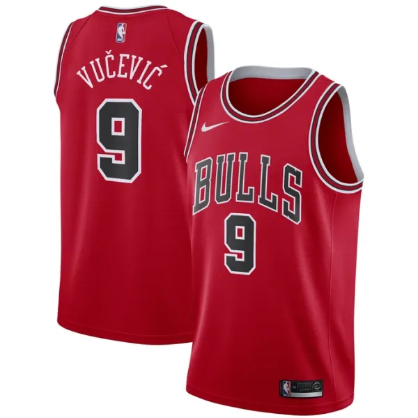 Nike Chicago Bulls Nikola Vucevic 9 Miesten Pelipaita Icon Edition Swingman Punainen Nike Chicago Bulls Nikola Vucevic 9 Miesten Pelipaita Icon Edition Swingman Punainen