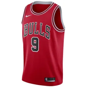 Nike Chicago Bulls Nikola Vucevic 9 Miesten Pelipaita Icon Edition Swingman Punainen