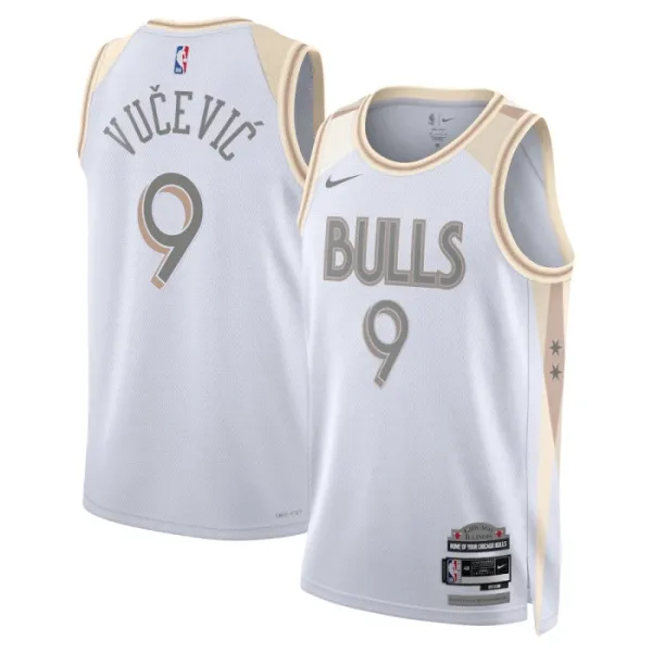 Nike Chicago Bulls Nikola Vucevic Miesten Pelipaita City Edition 2024-25 Swingman Valkoinen Nike Chicago Bulls Nikola Vucevic Miesten Pelipaita City Edition 2024-25 Swingman Valkoinen