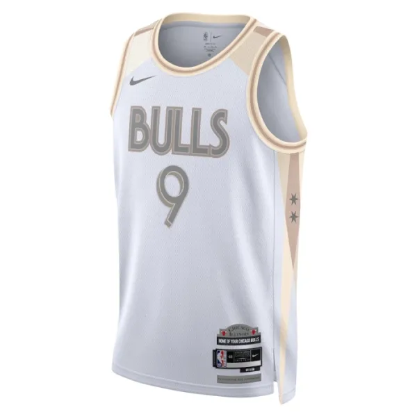 Nike Chicago Bulls Nikola Vucevic Miesten Pelipaita City Edition 2024-25 Swingman Valkoinen