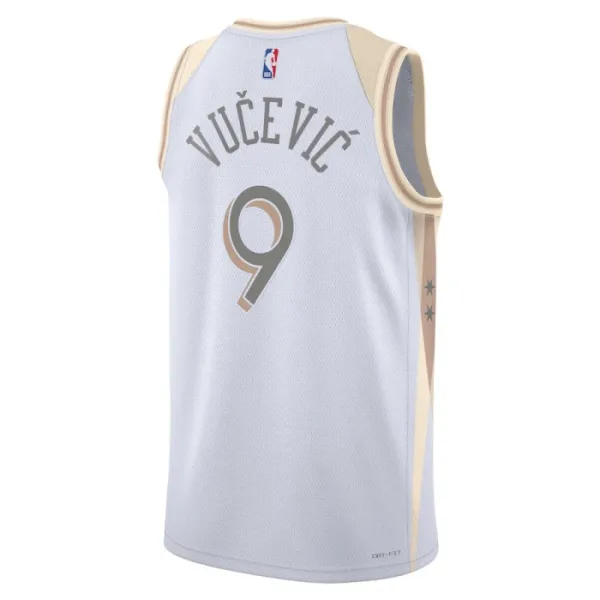 Nike Chicago Bulls Nikola Vucevic Miesten Pelipaita City Edition 2024-25 Swingman Valkoinen