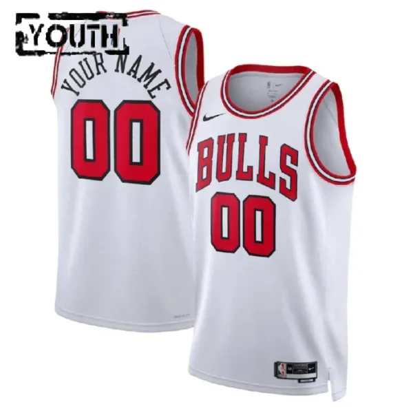 Nike Chicago Bulls Personoitava Lasten Pelipaita Association Edition Swingman Valkoinen Nike Chicago Bulls Personoitava Lasten Pelipaita Association Edition Swingman Valkoinen