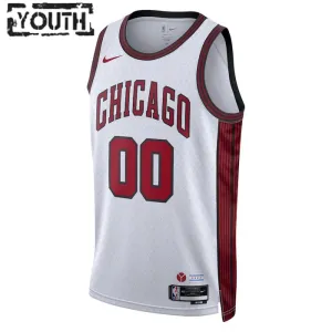 Nike Chicago Bulls Personoitava Lasten Pelipaita City Edition 2022-23 Swingman Valkoinen