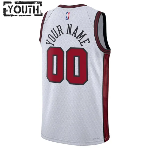 Nike Chicago Bulls Personoitava Lasten Pelipaita City Edition 2022-23 Swingman Valkoinen