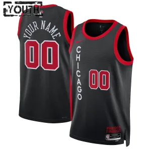 Nike Chicago Bulls Personoitava Lasten Pelipaita City Edition 2023-24 Swingman Musta