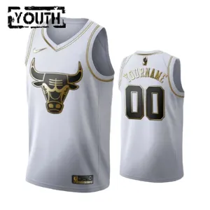 Nike Chicago Bulls Personoitava Lasten Pelipaita Golden Edition Swingman Valkoinen Nike Chicago Bulls Personoitava Lasten Pelipaita Golden Edition Swingman Valkoinen