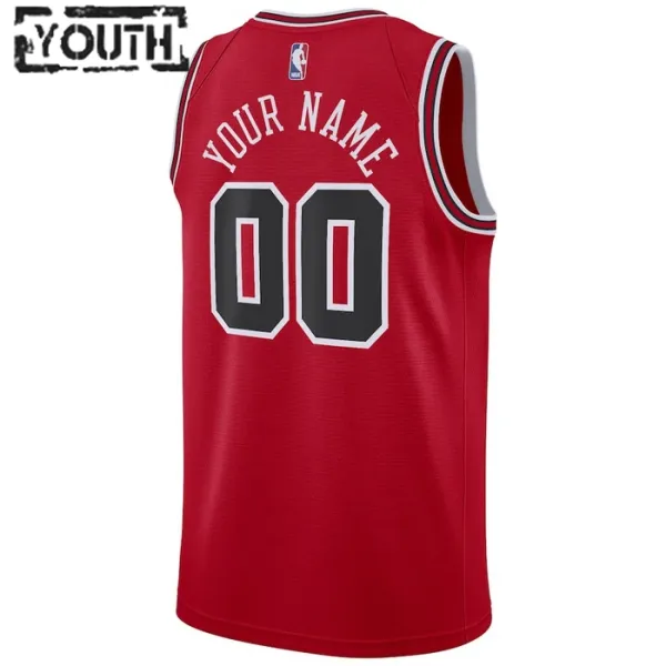 Nike Chicago Bulls Personoitava Lasten Pelipaita Icon Edition Swingman Punainen