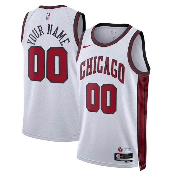 Nike Chicago Bulls Personoitava Miesten Pelipaita City Edition 2022-23 Swingman Valkoinen Nike Chicago Bulls Personoitava Miesten Pelipaita City Edition 2022-23 Swingman Valkoinen