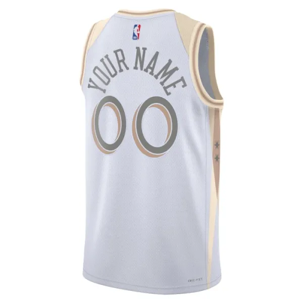 Nike Chicago Bulls Personoitava Miesten Pelipaita City Edition 2024-25 Swingman Valkoinen