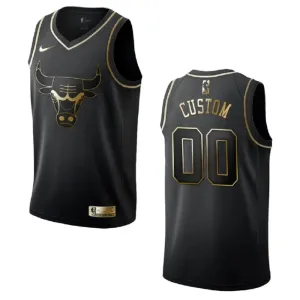 Nike Chicago Bulls Personoitava Miesten Pelipaita Golden Edition Swingman Musta Nike Chicago Bulls Personoitava Miesten Pelipaita Golden Edition Swingman Musta