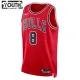 Nike Chicago Bulls Zach Lavine 8 Lasten Pelipaita Icon Edition Swingman Punainen