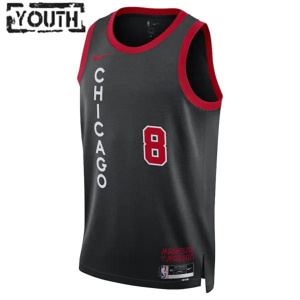 Nike Chicago Bulls Zach LaVine Lasten Pelipaita City Edition 2023-24 Swingman Musta