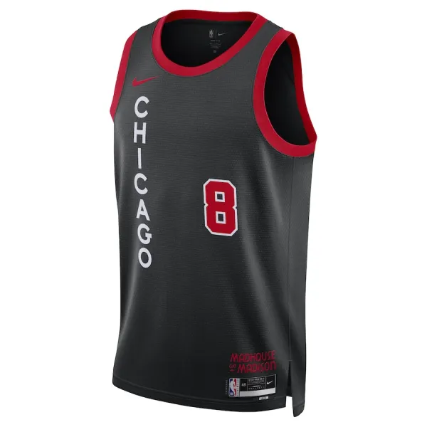 Nike Chicago Bulls Zach LaVine Miesten Pelipaita City Edition 2023-24 Swingman Musta