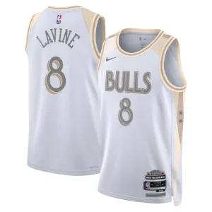 Nike Chicago Bulls Zach Lavine Miesten Pelipaita City Edition 2024-25 Swingman Valkoinen