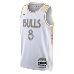 Nike Chicago Bulls Zach Lavine Miesten Pelipaita City Edition 2024-25 Swingman Valkoinen