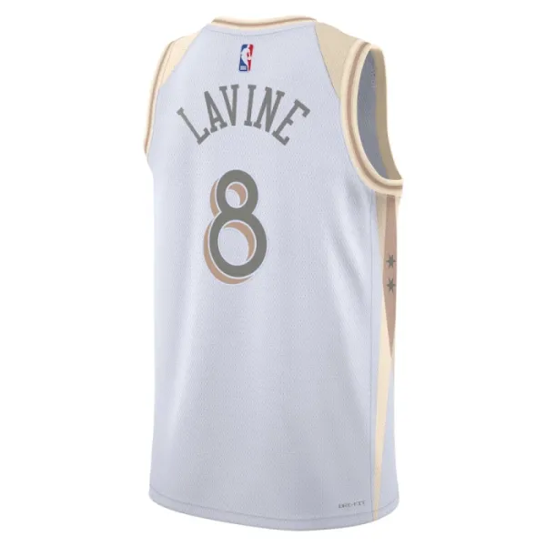 Nike Chicago Bulls Zach Lavine Miesten Pelipaita City Edition 2024-25 Swingman Valkoinen