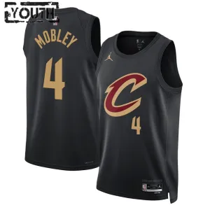Cleveland Cavaliers Jordan Evan Mobley 4 Lasten Pelipaita Statement Edition Swingman Musta