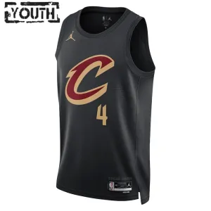 Cleveland Cavaliers Jordan Evan Mobley 4 Lasten Pelipaita Statement Edition Swingman Musta