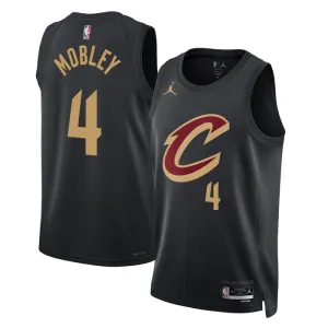 Cleveland Cavaliers Jordan Evan Mobley 4 Miesten Pelipaita Statement Edition Swingman Musta