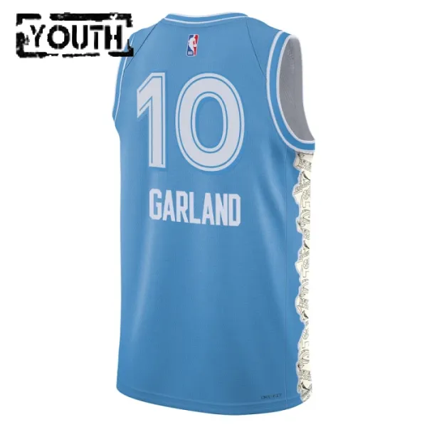 Nike Cleveland Cavaliers Darius Garland Lasten Pelipaita City Edition 2024-25 Swingman Sininen