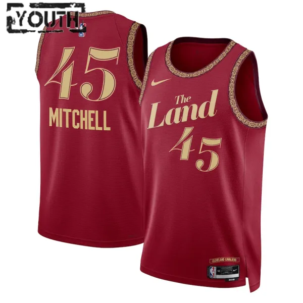 Nike Cleveland Cavaliers Donovan Mitchell Lasten Pelipaita City Edition 2023-24 Swingman Nike Cleveland Cavaliers Donovan Mitchell Lasten Pelipaita City Edition 2023-24 Swingman