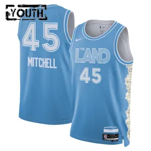 Nike Cleveland Cavaliers Donovan Mitchell Lasten Pelipaita City Edition 2024-25 Swingman Sininen