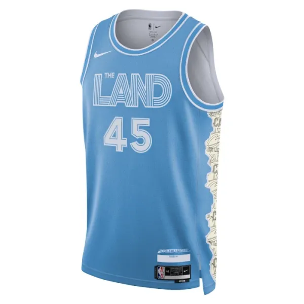 Nike Cleveland Cavaliers Donovan Mitchell Miesten Pelipaita City Edition 2024-25 Swingman Sininen