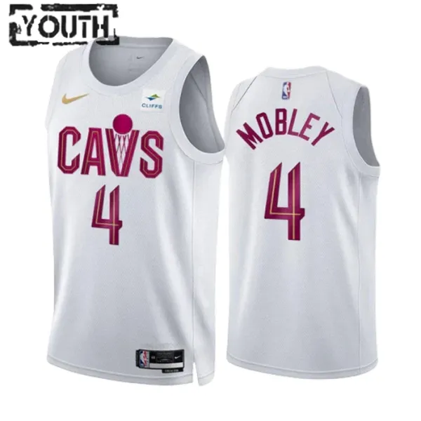 Nike Cleveland Cavaliers Evan Mobley 4 Lasten Pelipaita Association Edition Swingman Valkoinen Nike Cleveland Cavaliers Evan Mobley 4 Lasten Pelipaita Association Edition Swingman Valkoinen